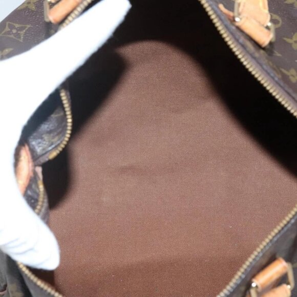 LOUIS VUITTON Monogram Speedy 30 Hand Bag M41526 LV Auth 138685 - Picture 10 of 16